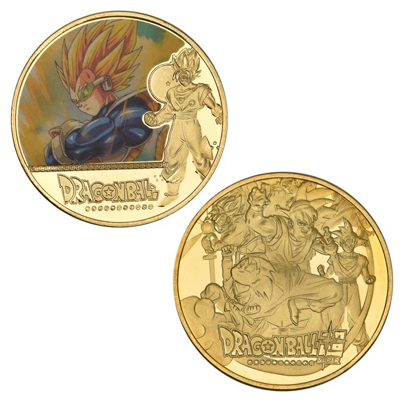 Dragon Ball Son Goku Commemorative Coin - Die-cast Metal Badge Gift Collection