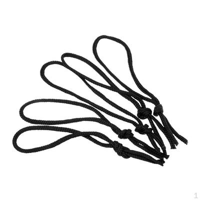 Lot de 5 cordons de laisse pour planche de surf, longboard, accessoires de surf - Noir