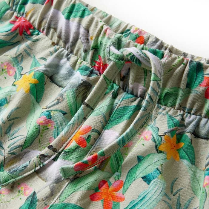 Short pour enfants avec cordon de serrage kaki clair 92/104/116/128/140