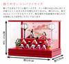 Hina Doll Ryukodo Crepe Compact Hina Doll Case Decoration Ten People Decoration Candy Red Rhinestone Acrylic Case Water Cherry Color 2.Flowing