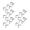 30Pcs Electrical Conduit Clamp 2 Holes PVC Flexible U Bracket Pipe Strap for Telephone HVAC Refriger