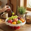 Draining Fruit Water-Filtering Bowl 360° Rotating Snack Storage Plate  Tea Table