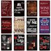 WINE Metal Sign Vintage Plaque Tin Sign Plate Wall Decor For Bar Club Man Cave Wine Kiln Art Painting Alcohol Poster