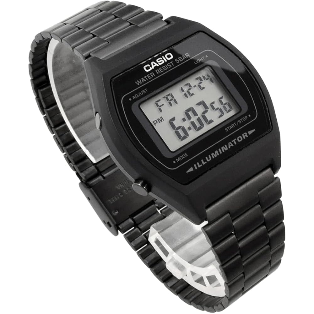 Casio Vintage Series B640WB-1A Digital Watch Unisex Black Overseas Model