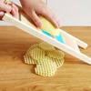 Practical Potato Grid Wiping Wave Knife Commercial Restaurant Home Fancy Slicer Cut Flower French Fries Potato Grid Cutting King