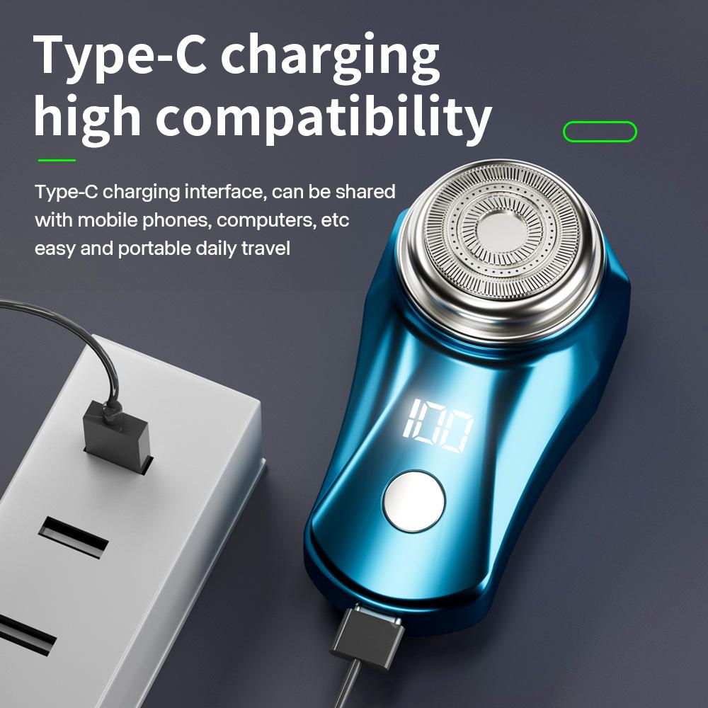 Shaver 3D Floating Blade Waterproof Wet and Dry New Mini Portable Pocket Shaving Machine USB Rechargeable Electric Razor for Men