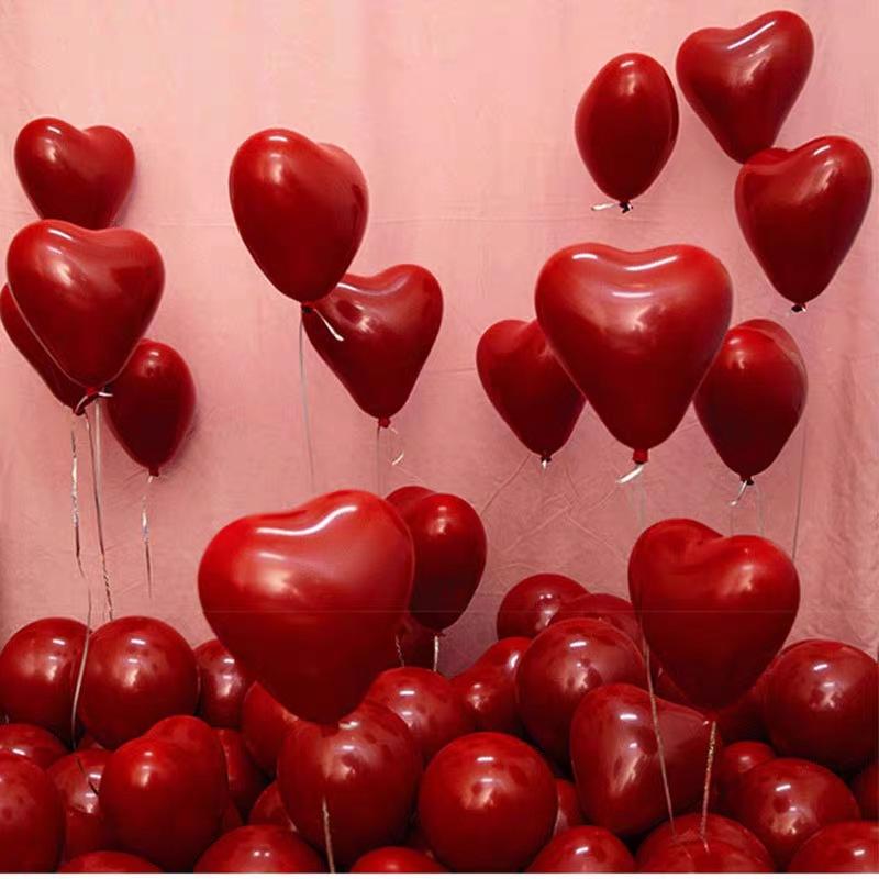 10 Inch Double Layer Heart Balloon Wedding Party Needs Party Decoration