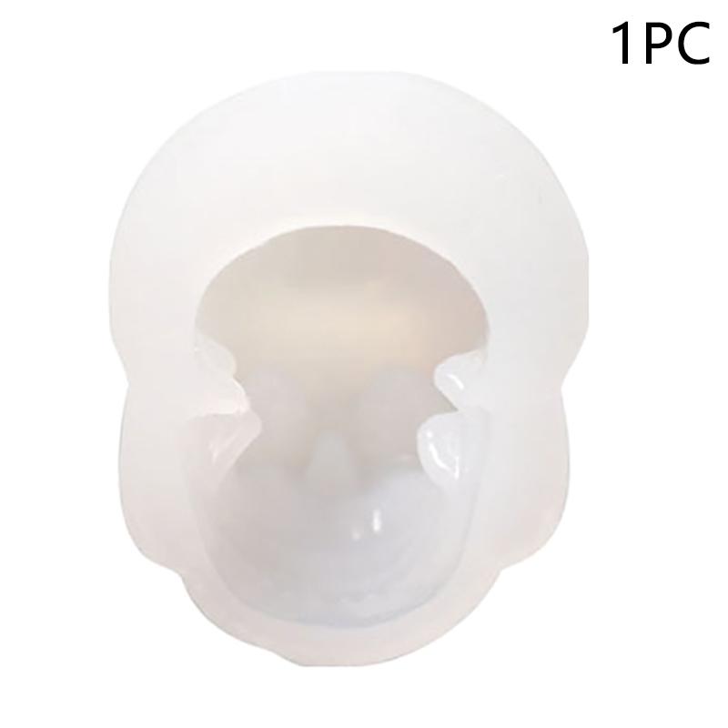 Diy Resin Candle Plaster 3D Skull Silicone Mold Epoxy Resin Halloween Decoration Ornament Tools Handmade Crafts Casting Mold