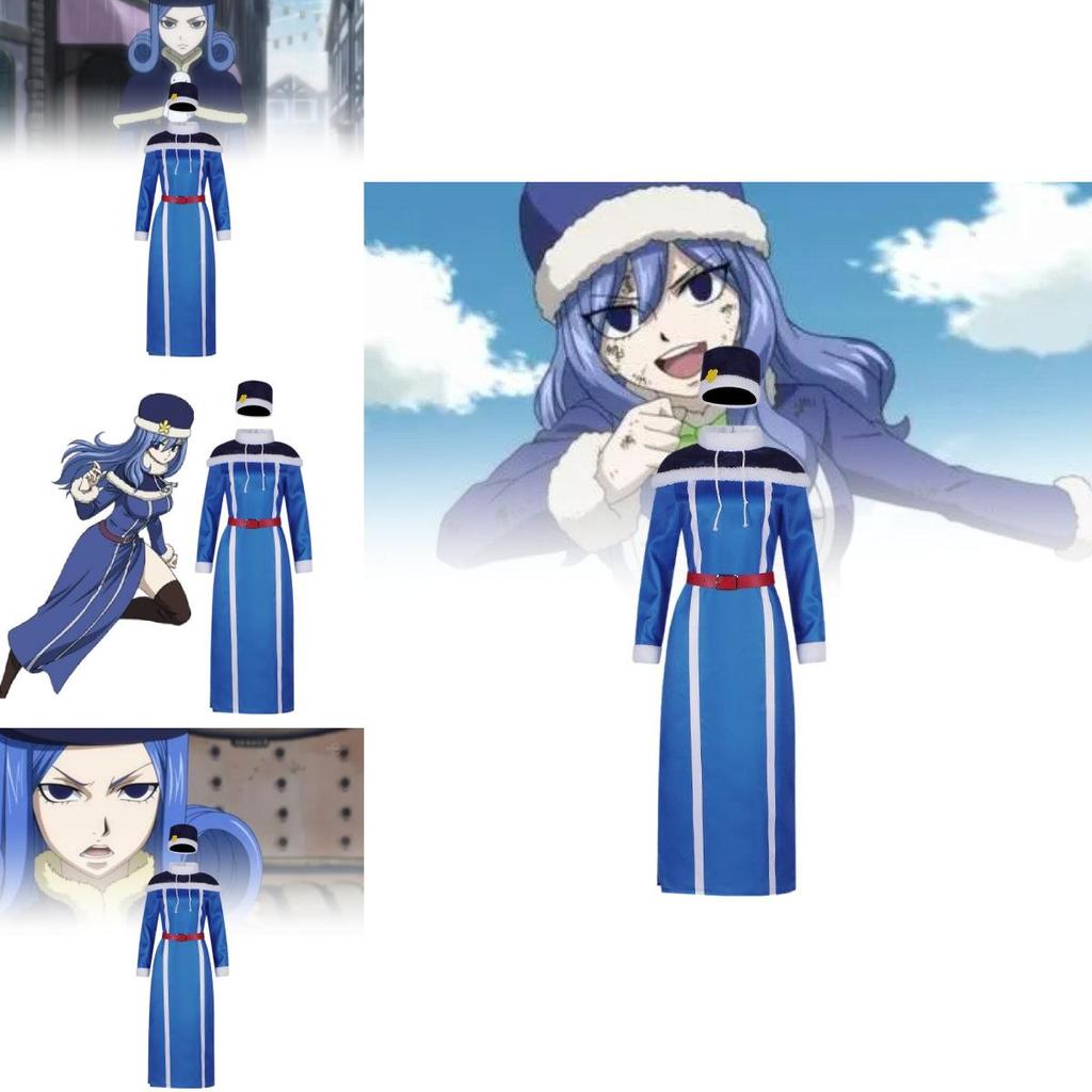 Trendy Juubia Anime Costume With Dress Cloak Hat And Belt Perfect For Halloween Events