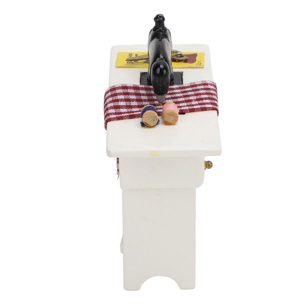 1:12 Dollhouse Miniature Sewing Machine Vintage Dollhouse Furniture Accessory Simulation Sewing Mach