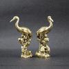 Brass old crane ornament creative home office desktop red-crowned crane crane ornament crafts brass