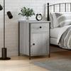Maison Exclusive - Sonoma Grey Bedside Table 40x42x60 Cm Engineered Wood