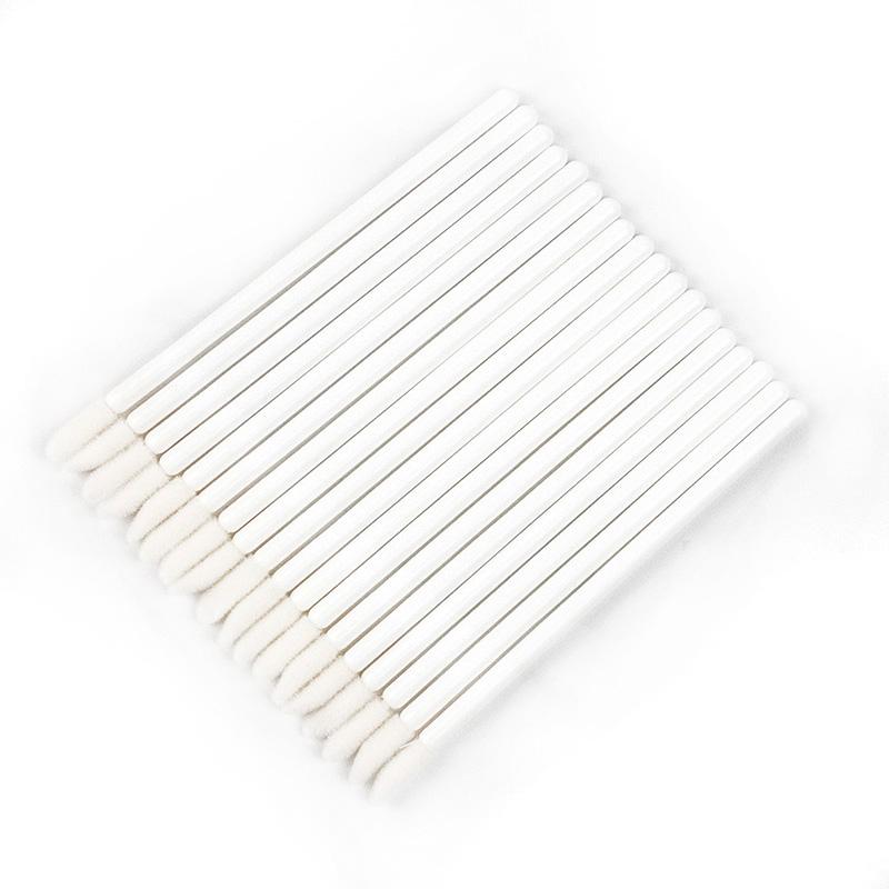 High Quality Disposable Gloss Scrub Lip Brushes Flat Brush Style Made From Durable Nylon