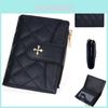 Minimalist Pu Material Ladies Short Wallet With Letter Printed And Card Organizer For Women