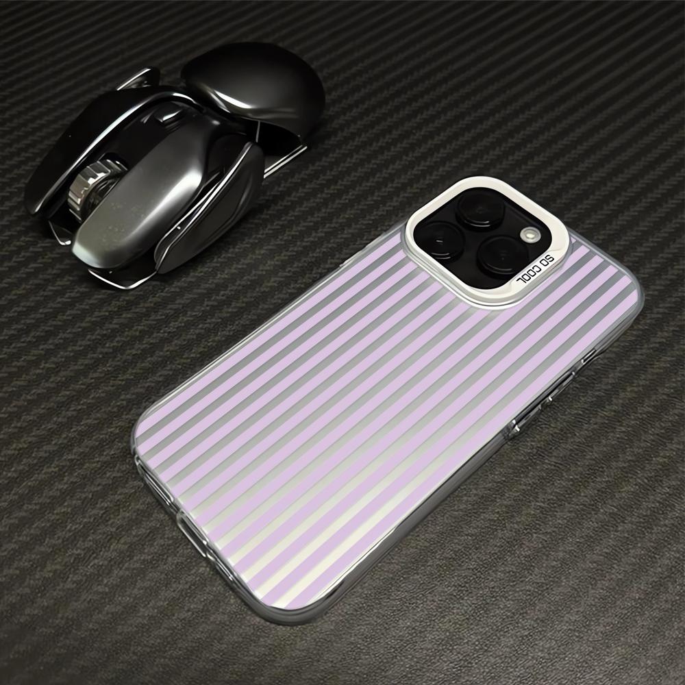 Grid Stripes Pattern Phone Case For IPhone 16 15 14 Pro Plus 17 Air 13 12 11 Pro Max 16E Silicone Hard Shockproof Cover Fundas
