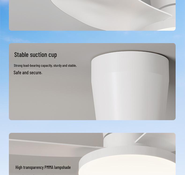 2025 Silent Nordic Ceiling Fan Light for Small Apartments & Bedrooms