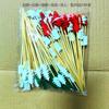100Pcs Christmas Disposable Bamboo Skewers Food Picks Fruit Fork Party Cake Dessert Salad Sticks Toothpick Skewer
