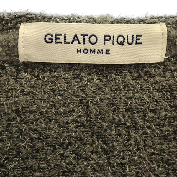 GELATO PIQUE HOMME Long Sleeve Room Wear M Gray Gelato Pique Zip Hoodie Men's Used