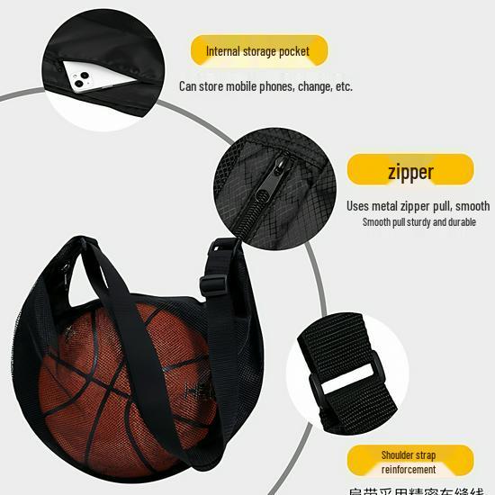 Large Capacity Basketball & Volleyball Shoulder Bag for Dynamic Training