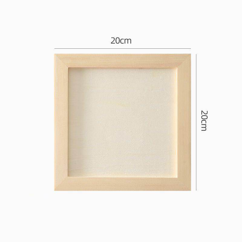 Unfinished Solid Pine Wood Clay Picture Frames for Arts & Crafts,DIY Painting Project Stand for Adults and Kids Color Clay Craft