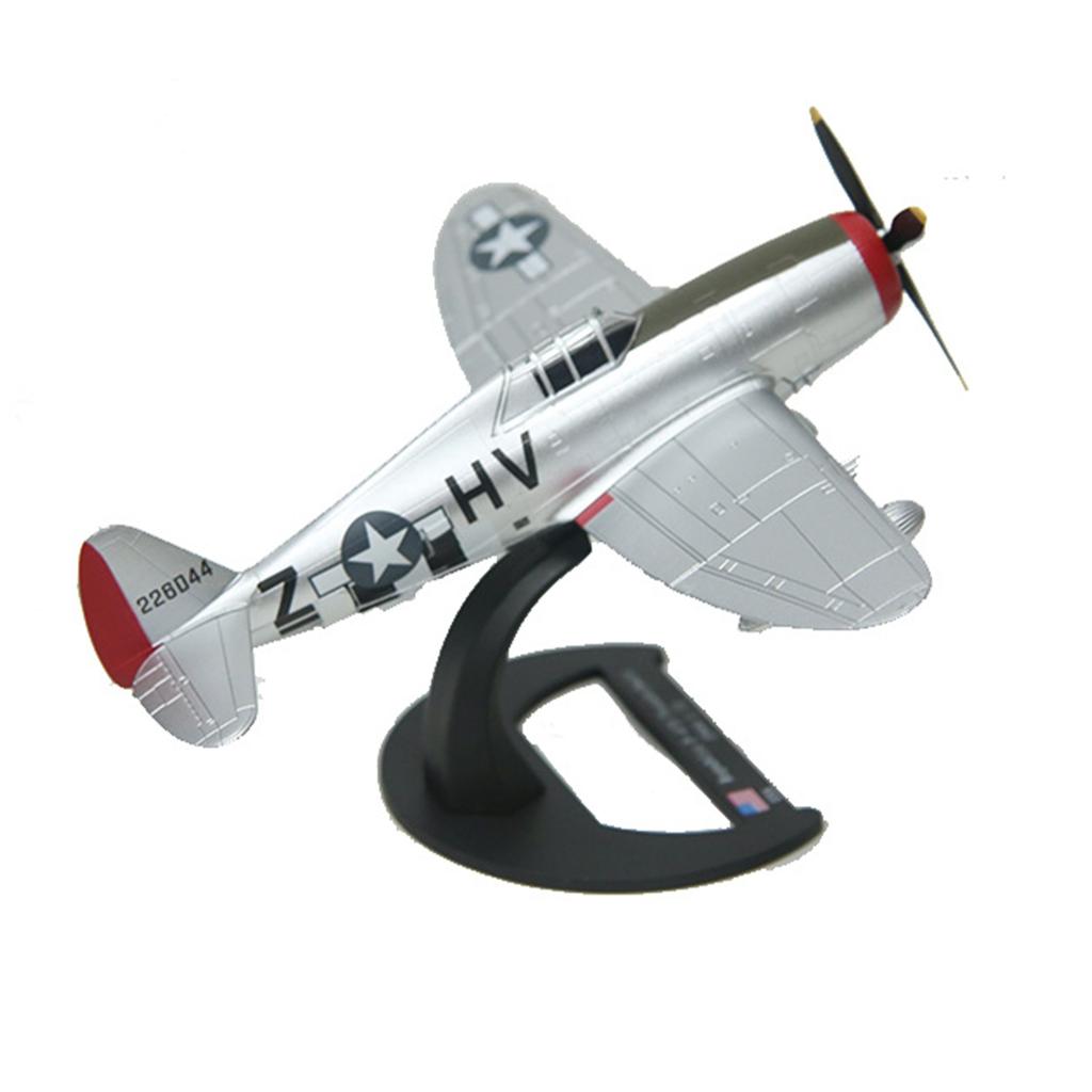 1/72 Scale WWII USAF P-47D 'Roggie Meth II' Thunderbolt Fighter Alloy Aircraft Model For Military Airplane Toy Collection
