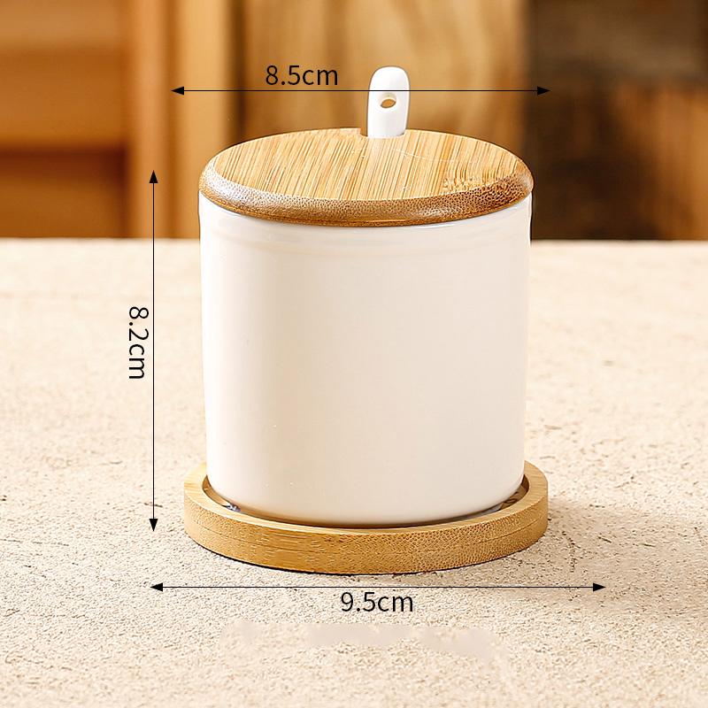 

1/2/3 шт. Керамическая банка для приправ с крышкой-лопаткой, ложкой, кухонными принадлежностями, набором для хранения бутылок с приправами, банкой, органайзером для специй, канистрой