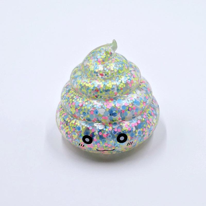 Japan-Korea Decompression Toy: Poop Pinch Music with Maltose Gold Powder Sequins