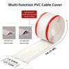 High Quality PVC Floor Cable Cover Self Adhesive Soft Wall Wire Concealer No Drill Universal Line Management Baseboard