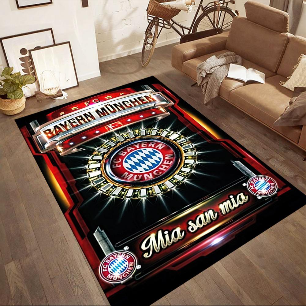 FC Bayern München Quadratische Teppiche sind eine großartige Wahl für Wohnzimmer, Schlafzimmer, Heimdekoration und als Geschenke.