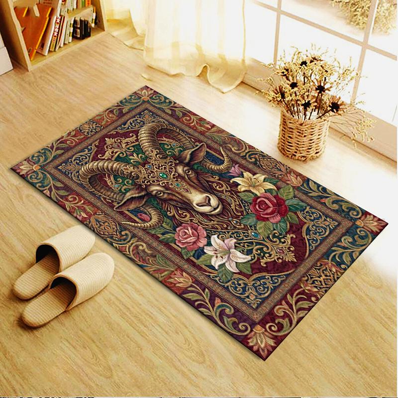 2025 New Goat Demon Carpet Rug for Living Room Bedroom Home Sofa Decoration,Kids play Non-slip Floor Mat141