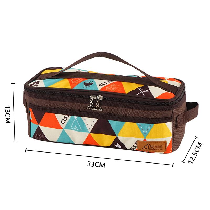 Multi-Purpose Lightweight Water-Resistant Organizer Bag Camping Cookware Travel Toiletry Storage for Road Trips & Hiking