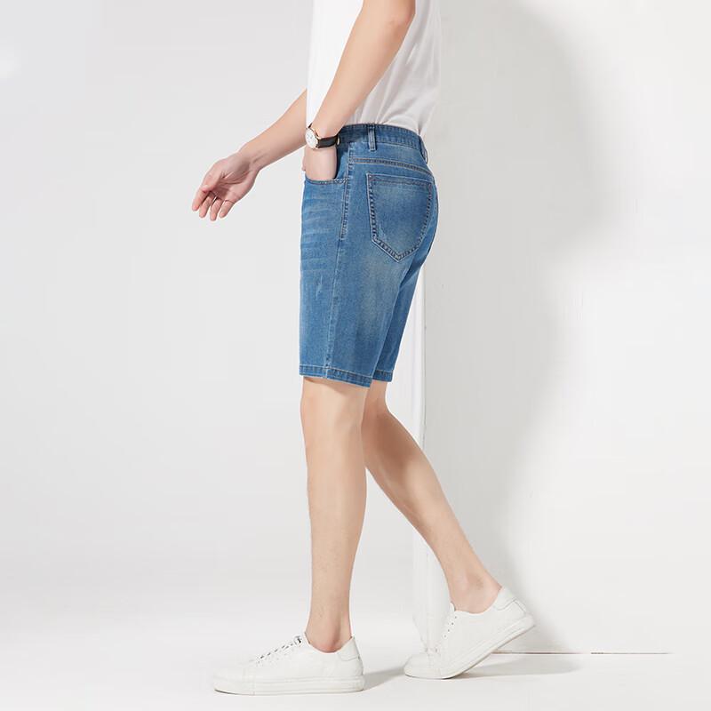 Men's Versatile Straight-Leg Denim Shorts