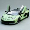 1:18 Lambor SVJ63 LP770 Alloy Models Diecast Car Toys Doors Opened Front Wheel Steering Sound Light Pull Back Sportscar Ornament