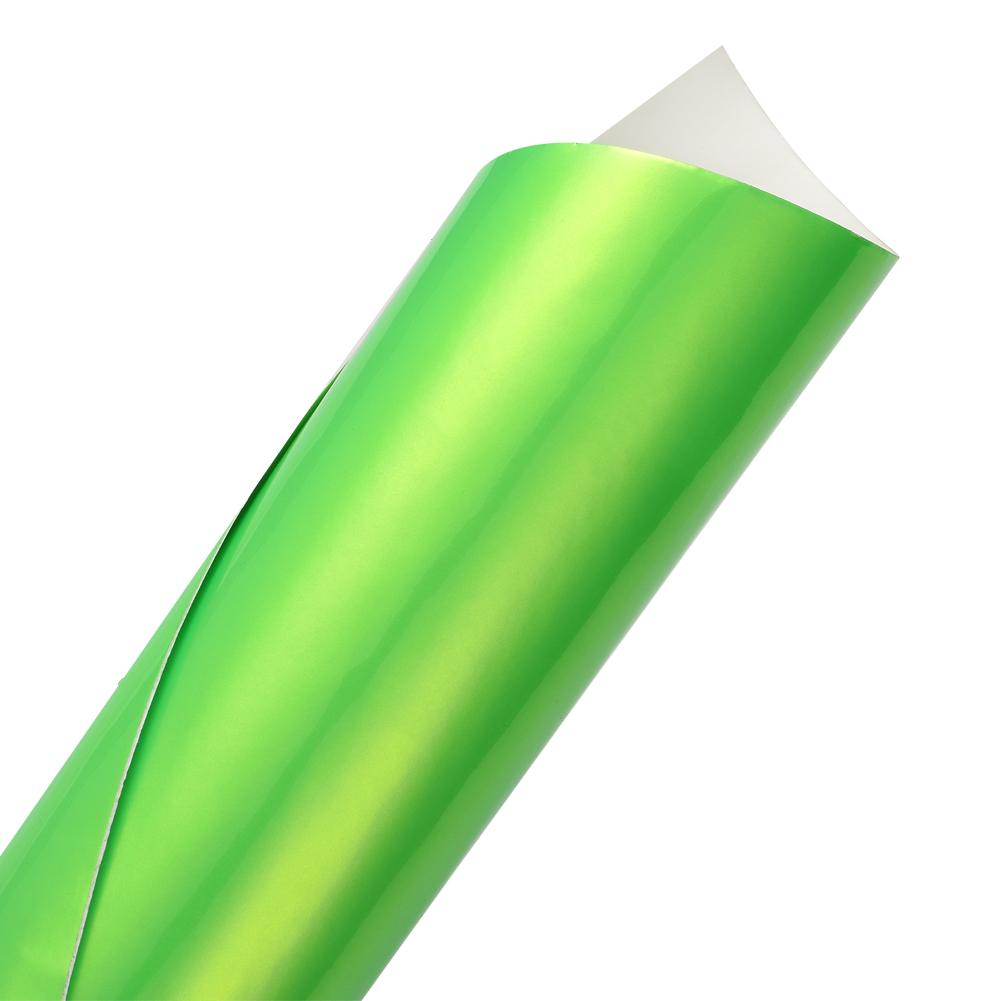 Pellicola Vinilica Lucida Bicolore per Wrapping Moto Auto Styling Interno Caramella Perlescente Verde Mela Fogli Adesivi Decalcomanie Rotolo di Pellicola
