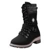 Large Size Fashionable Women's Shoes Winter Ladies High Top Boots With Belt Woolen Suede Boots for Women Knee High Wide Calf