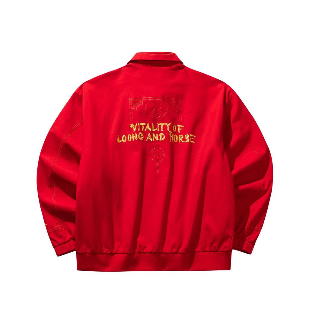 Anta Herren KAI × Xu Beihong „Galoppierendes Pferd“ Co-Branding Jacke Rot 172611606-2