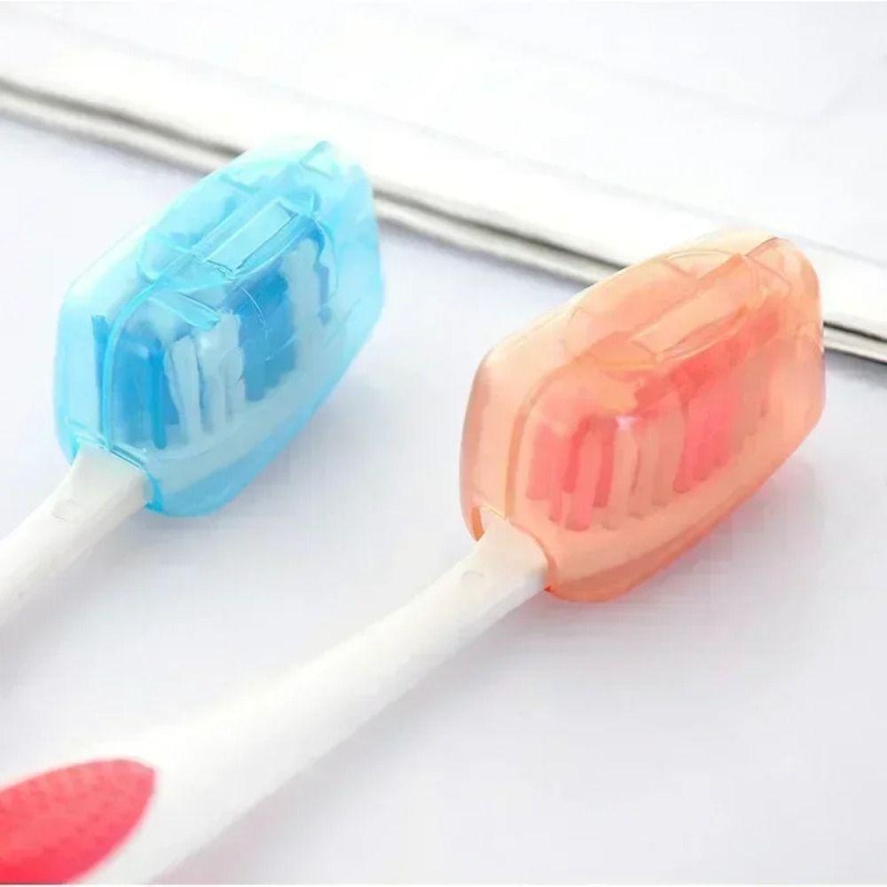 5/10pcs Plastic Toothbrush Case Cap Portable Toothbrush Storage Organizer Toothbrush Head Cover