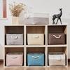 Foldable Linen Fabric Storage Baskets Kids Toys Organizer Clothes and Sundries Storage Box Laundry Basket