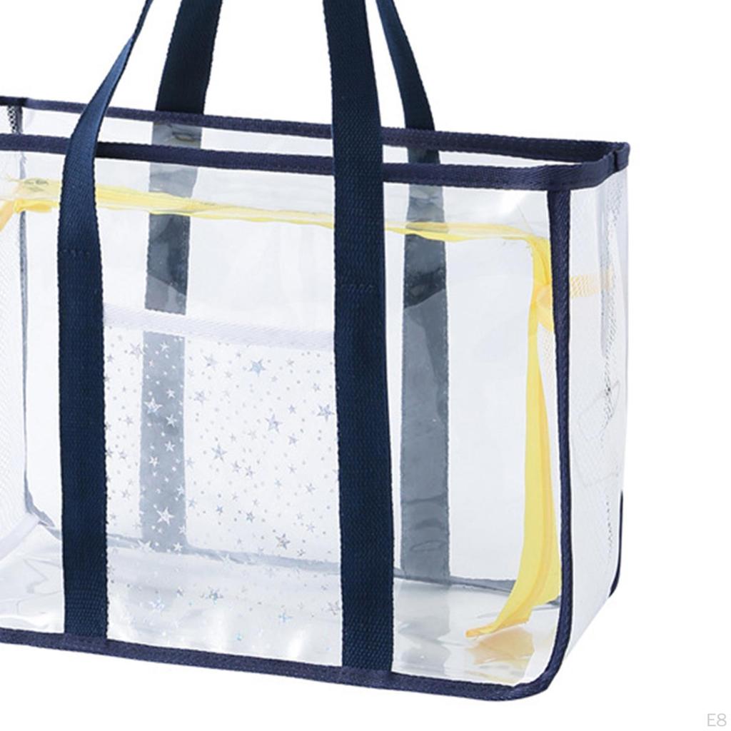 Clear Tote Bag Beach Thick PVC Female Transparent Shoulder Women Handbag