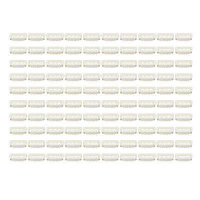 100 Stück Perücke Snap Clip U-Form 6 Zähne Sichere Haarteil Kammclips für DIY Haarverlängerung Hut Beige