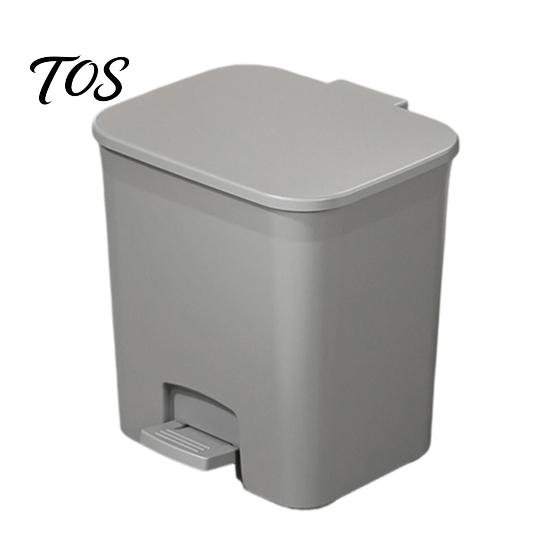 Plastic Wastebasket with Lid Slim Trash Can, Pedal Step Design, Touchless Odor Proof Wastebasket, Narrow for Small Spaces Garbage Bin Waste