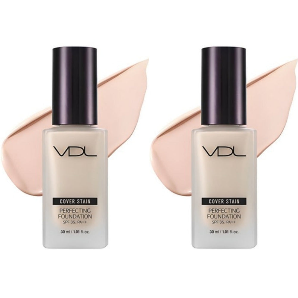 VDL Cover Stain Perfecting Foundation SPF35 PA++ 30ml*1Pc/2Pcs