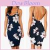 Premium Floral Summer Fashion Dress For Women Sexy Backless Bodycon Slip Dress