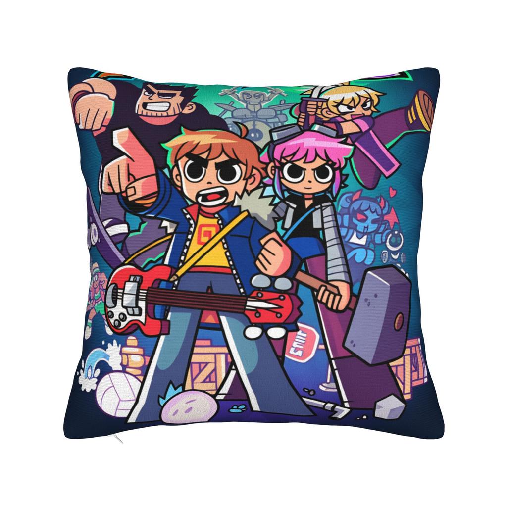 Scott Pilgrim Vs The World Anime Pillow Cover Comfy Cushion Cover Morden Pillow Case For Sofa Car Home Decor