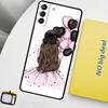 Familie Mama Mädchen Frauen Hülle Für Samsung Galaxy S23 FE S22 Ultra S20 S21 FE S8 S9 S10 Plus Note 10 20 Ultra Abdeckung