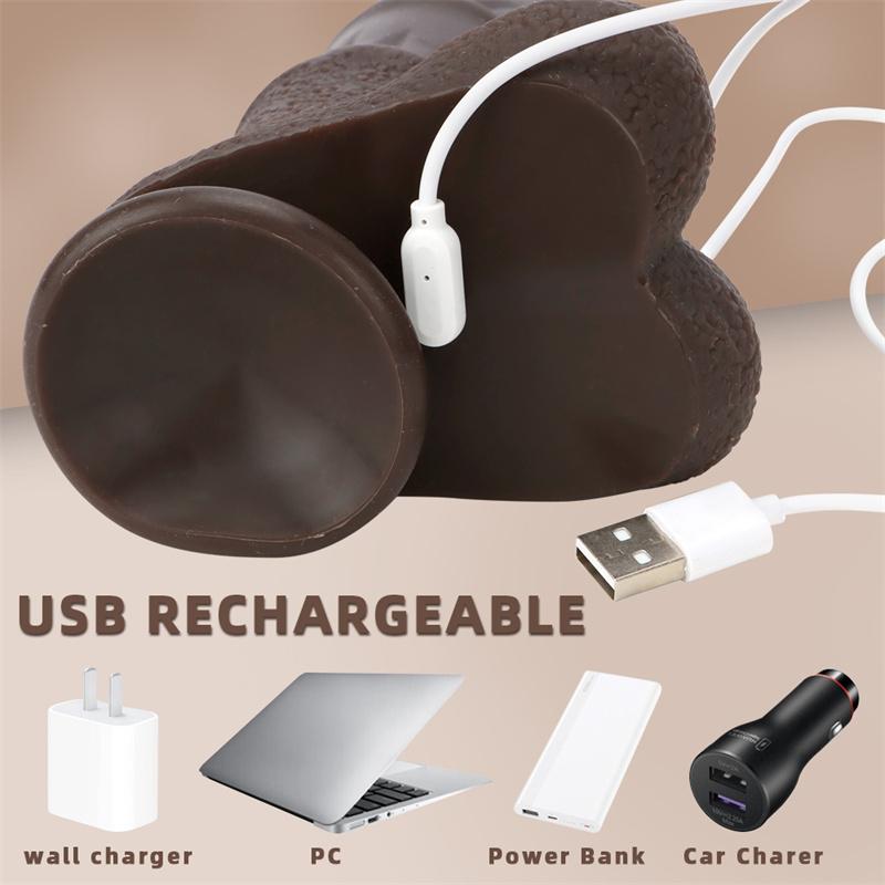 African Electric Horse Cock Telescopic Dildo Female Sex Toys Private Masturbation Orgasm Vibrator