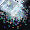 6/12 Grids Cherry Blossom Petals Nail Art Glitter Sequins Holographic Nail Flakes Sequin Mixed Iridescent Powder Nail Decoration