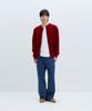 Leire Everyday Round Knit Cardigan [Red]