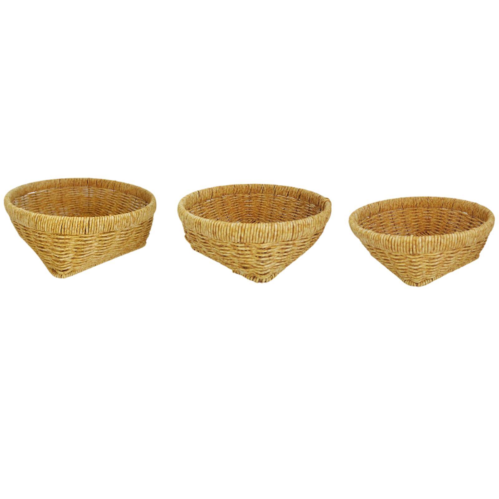 

Stackable Food Basket Imitation Rattan Basket for Restaurant Home Ceremony S