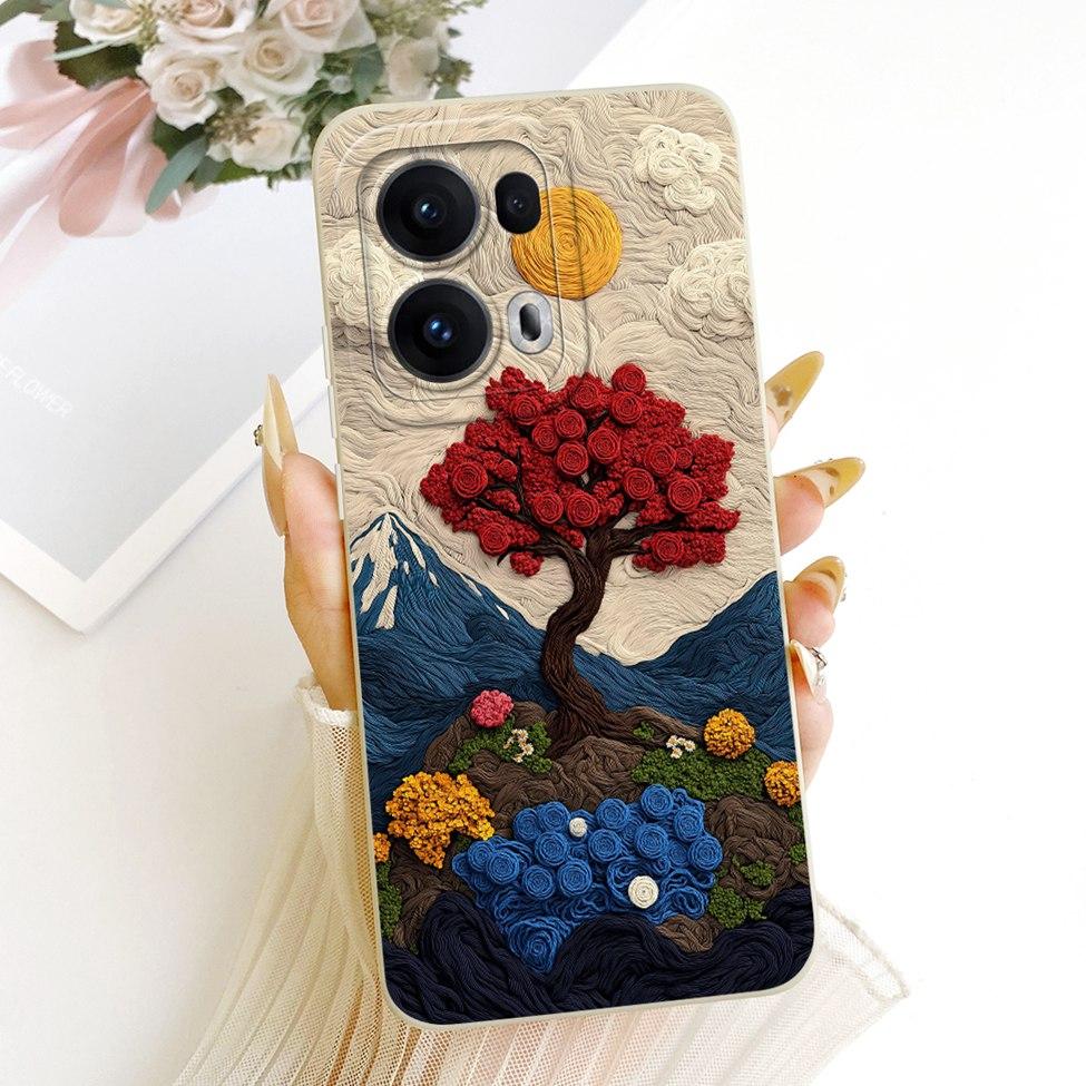 For Oppo Reno 13 Pro Case Silicone Luxury Fashion Cool Kawaii Cute Painted Cover For Oppo Reno13 Pro CPH2697 PKK110 Casing
